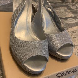 Silver Heels Size 9 ( Says 10 but they run small)
