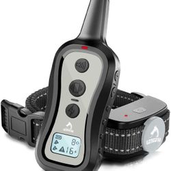 PATPET Dog Training Collar Shock Collar with Remote - 3 Training Modes, Beep, Vibration and Shock, Up to 1000 ft Remote Range, Rainproof for Small Med
