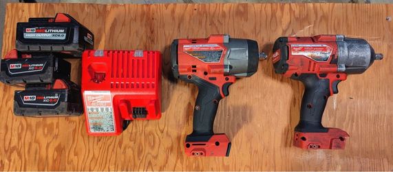 Milwaukee M18 Fuel 2767-20 and 2967-20 Impact w/ batteries and charger