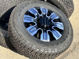 FREE INSTALL 4x 2026 Factory GMC Sierra Denali Wheels Tires 2500HD Ultimate OEM TPMS 99+% LT275/65R20