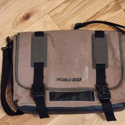 Mobile Edge Laptop Canvas Messenger Bag Shoulder Computer Eco-Friendly Olive EUC