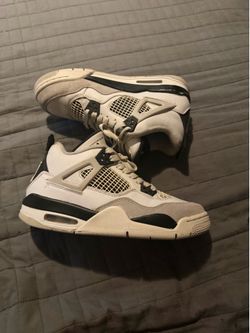 Air Jordan (GS) 4 Retro "MILITARY BLACK" 2022 - Size 6Y - 408452 111 (4732-72)
