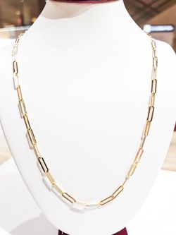 14KT GOLD CLIP CHAIN