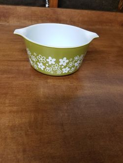 Vintage Pyrex Green 1Qt. Casserole