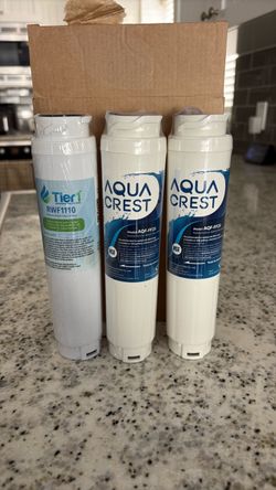 3 NEW Sealed Bosch Refrigerator Water Filters - Tier1 + AquaCrest Bundle