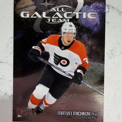 2025-26 Skybox Metal Universe Matvei Michkov All Galactic Team Phila. Flyers