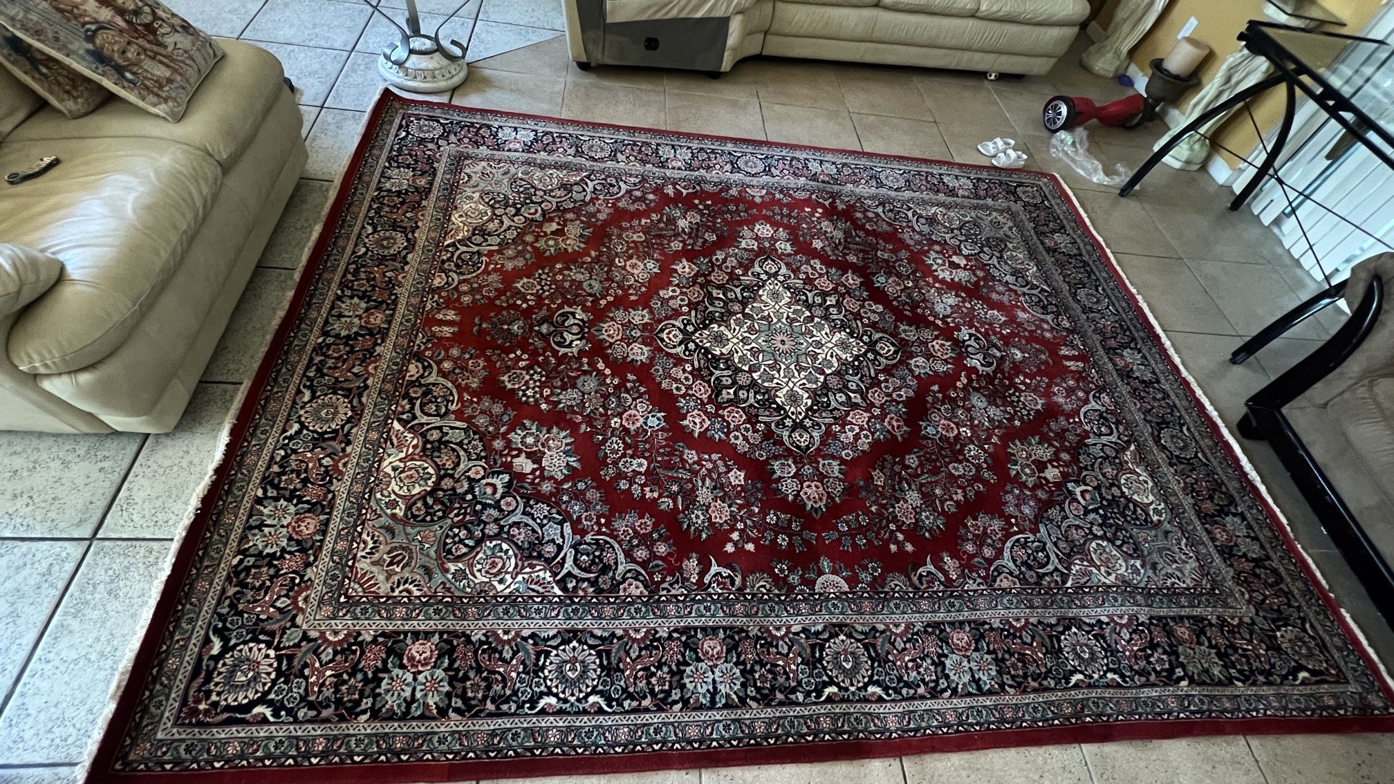 Persian Senneh wool rug Hand Knotted
