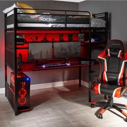 X Rocker BattleBunk Twin Size Gaming Bunk Bed