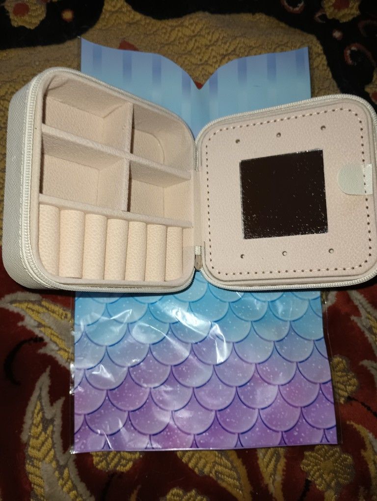 Jewelry Box With Mirror And Compartment Mirror