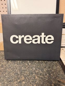 "Create" Canvas Wall Art