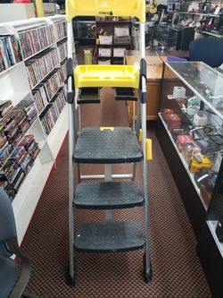 Cosco step stool aluminum 3step ladder 300 lbs 5ft