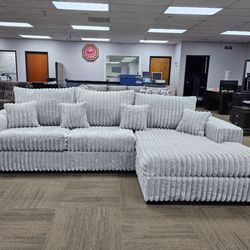 NEW LIGHT GRAY SECTIONAL SOFA AND FREE DELIVERY- BEDROOM FURNITURE SECTIONAL SOFA BED MATTRESS AND MORE 