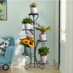 Metal Plant Stand: 5 Tiered Flower Pot Rack Indoor