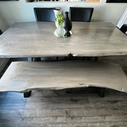 Beautiful Grey 6ft Wooden Table 