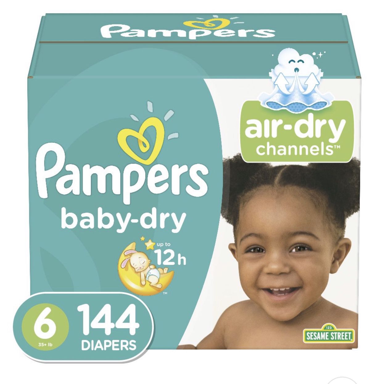 Pampers baby dry diapers size 6 144 count