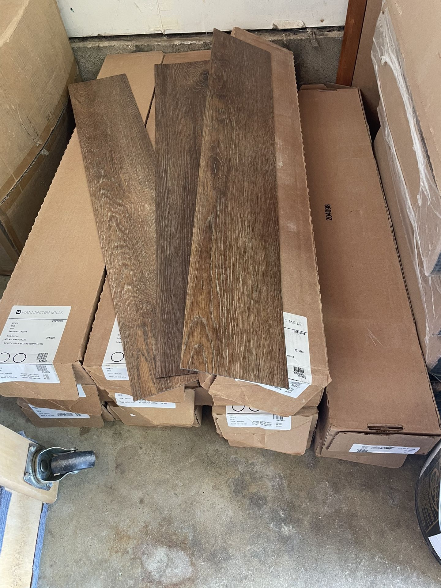 11 Boxes Of Commercial Grade Vinyl Plank/Lvt
