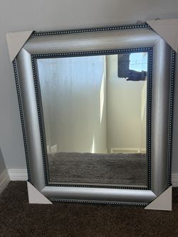 Brand New Silver Studded Mirror