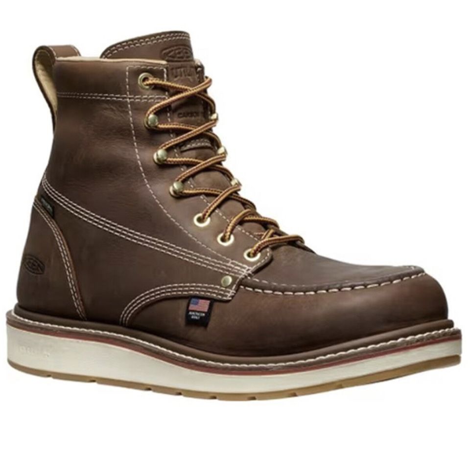 KEEN MEN'S 6" LIBERTY WATERPROOF MOC WORK BOOTS - COMPOSITE TOE