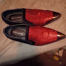 Ruby red bolano slip-ons size 8.5 used
