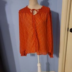 Time & Tru Large Womens Blouse 
