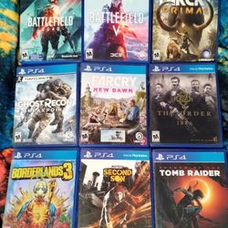 PS4 Games, $10 Each