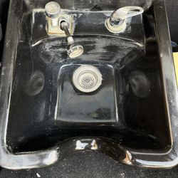 Salon Black Shampoo Bowl Sink 