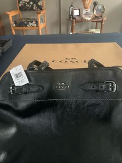 NEW Coach Black Leather Tote