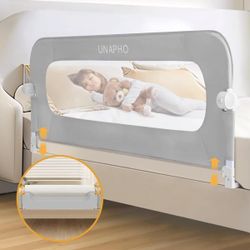  Bed Rail for Toddlers,Swing Down Kids Bed Rail Guard for Twin,Full,Queen,King,Bunk Size 