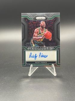 2021-22 Panini Prizm - Penmanship Ricky Pierce #PM-RPC (AU) Seattle Sonics