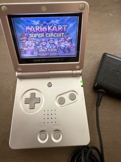 Nintendo Gameboy Advance SP. Model No. AGS-001 + Mario game -