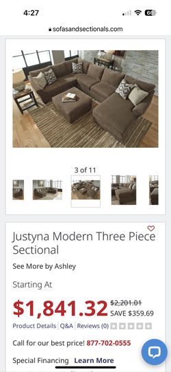 Ashley Furniture Sofa Sectional With Right Corner Chaise And Oversized Ottoman for Sale in Las Vegas NV OfferUp
