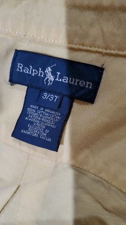 Ralph Lauren yellow dress shirt size 3T