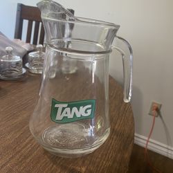 Vintage Glass Tang Pitcher