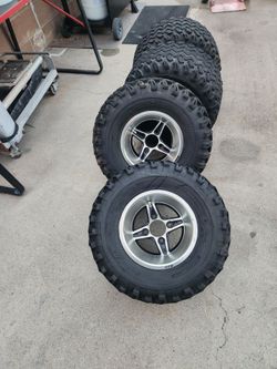 Golf cart rims and tires for sale