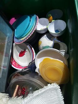 Misc plates bowls. Etc.