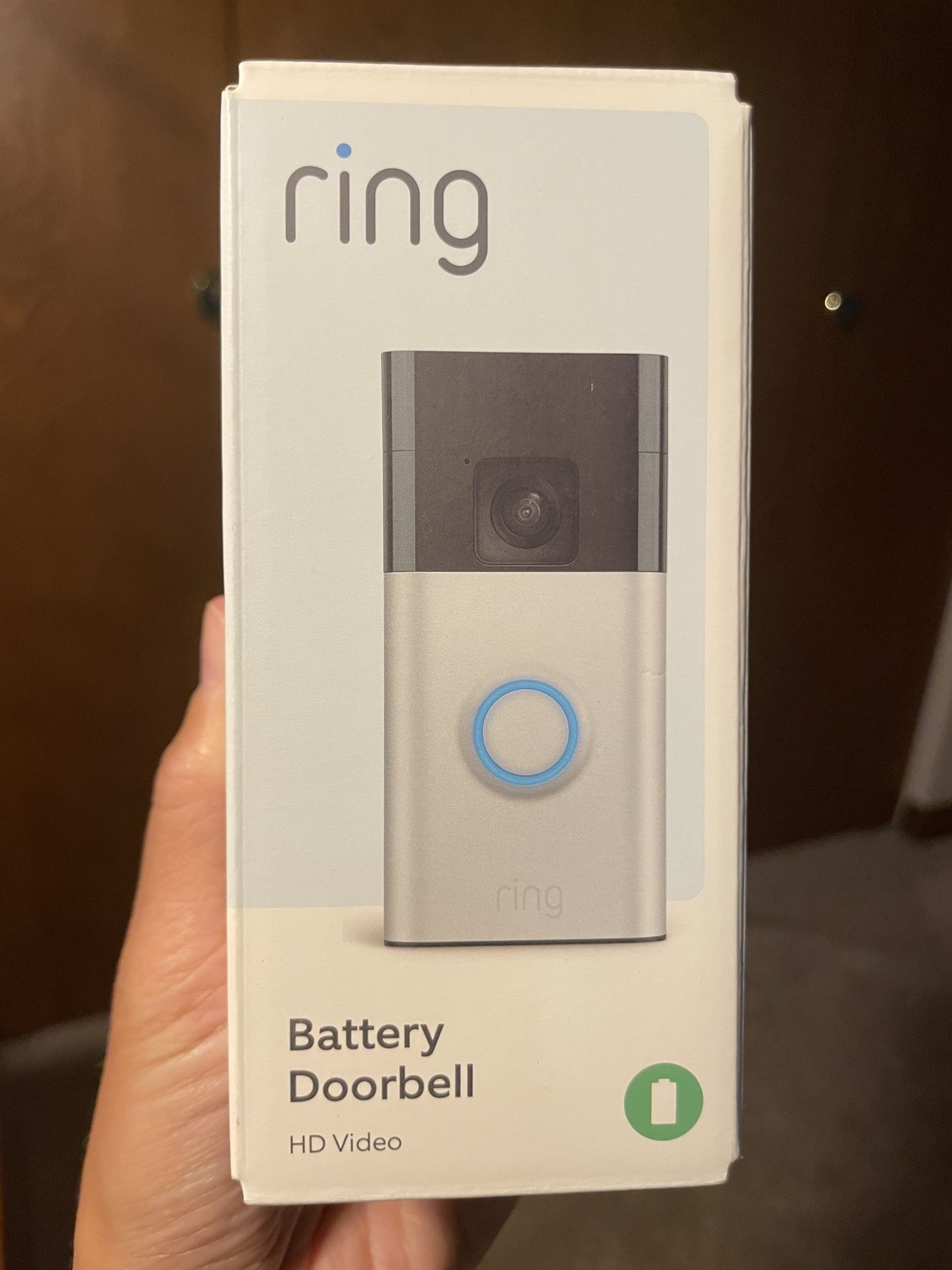 Ring Battery Doorbell, Hd Video And Chime