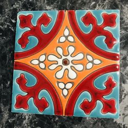 Talavera Tiles, Hand Painted. 6x6