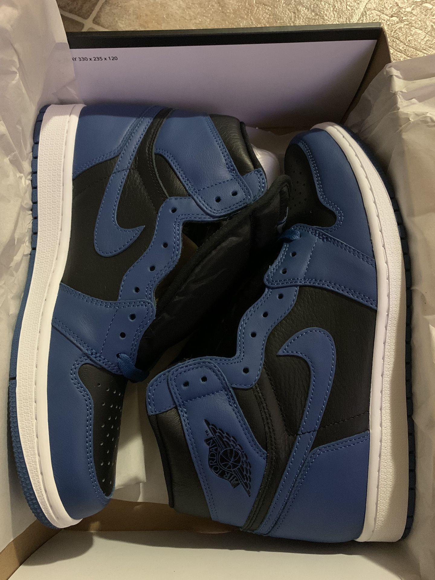 Jordan 1 Retro High OG Dark Marina Blue Size 10