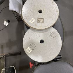 Pair of 25lb 1” plates
