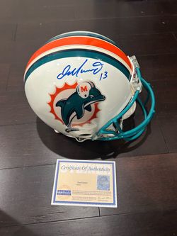 Dan Marino Signed Miami Dolphins Fullsize Helmet Steiner