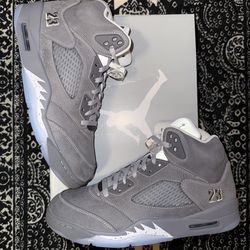Jordan 5 wolf grey