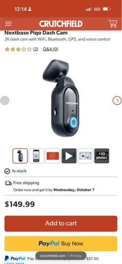 NextBase PIQO 2K Dash Cam