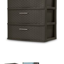 3 Drawer Storage Brown