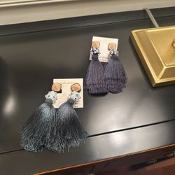 Tory Burch Tassel Clip Earrings 