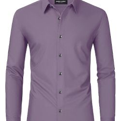 NEW - Van Heusen Men's Dress Shirt Fitted Poplin Solid