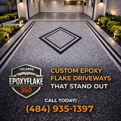 Epoxy Flake Garages & Driveway