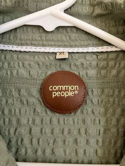 New! Common People brand mens xl button down shirt