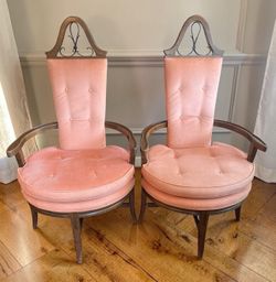Vintage 1960s Designer Chairs - 27x25x48