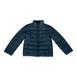The Childrens Place Girls Size M  High Collar Water Resistant Puffer Coat Black