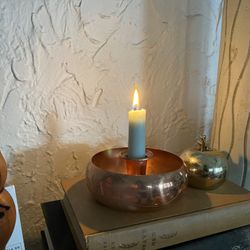 Copper Candle Holder Candelabra